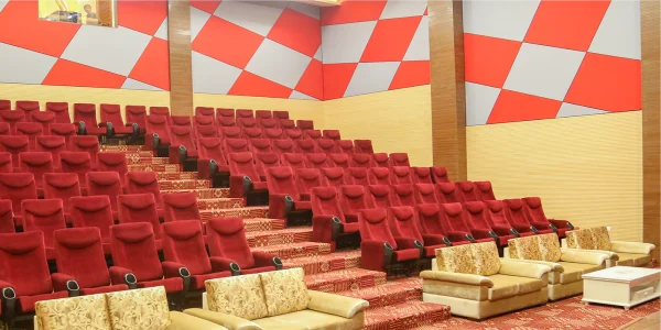 Auditorium after acoustic treatment