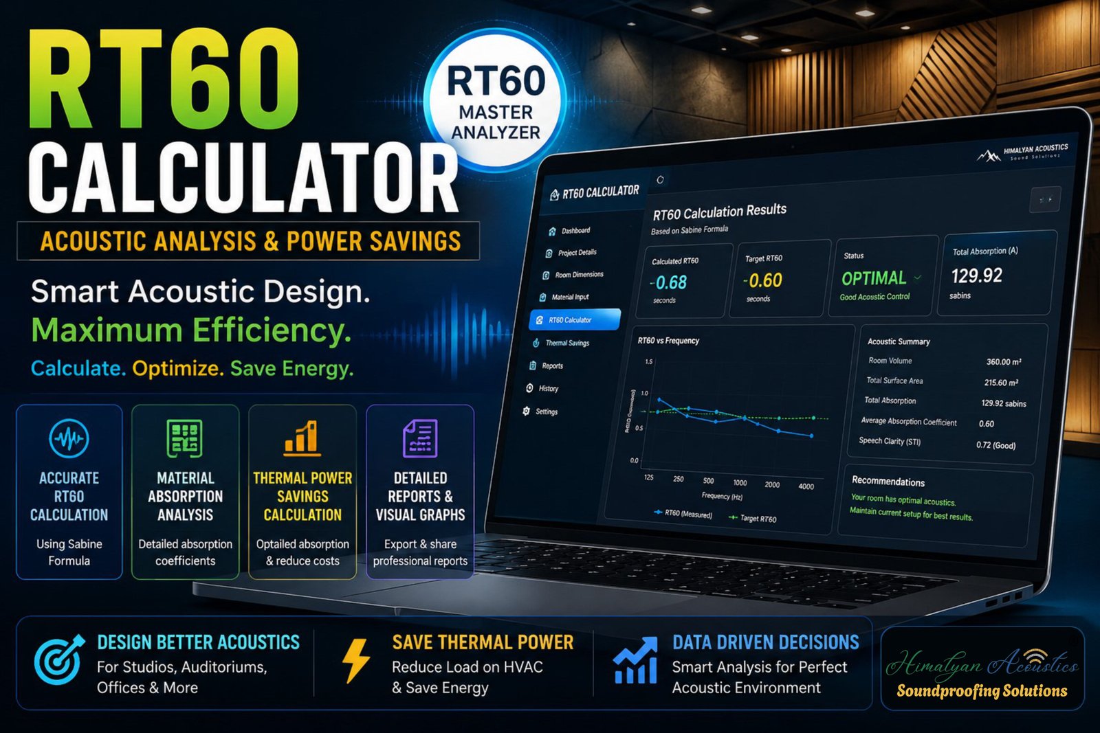 RT60 Calculator